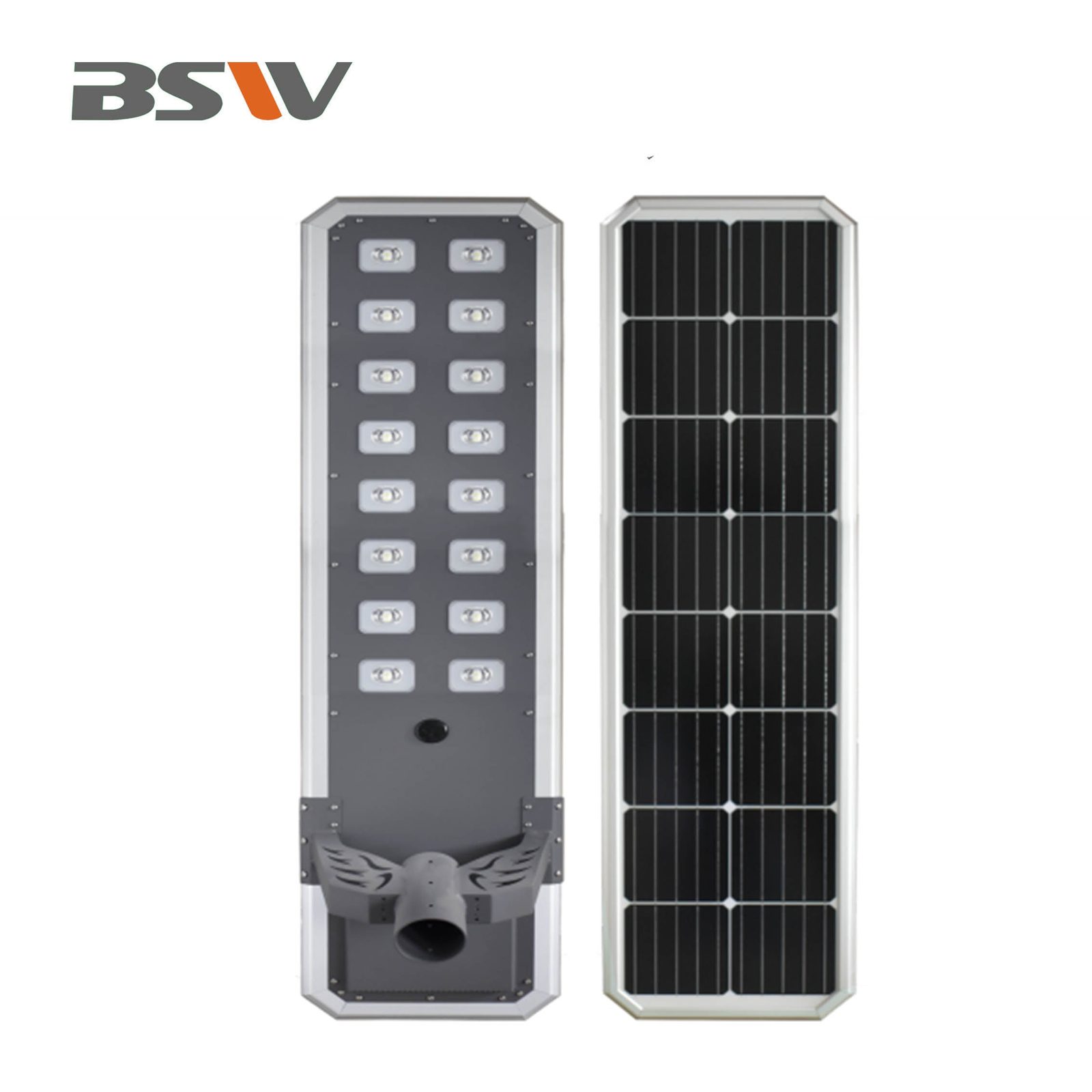 BSW split solar street light with separate solar panel and lamp head