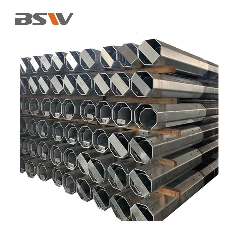 3m 4m 5m 6m Octagonal Galvanized Steel Lamp Post