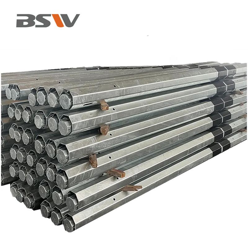 Galvanized Steel Power Transmission Pole