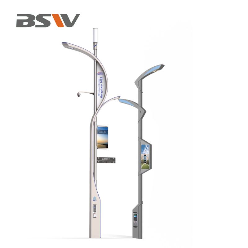 Smart Pole with Public Message Center and Monitoring