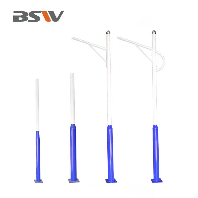 5m-6m Galvanized Outdoor Street Light Pole For Lighting