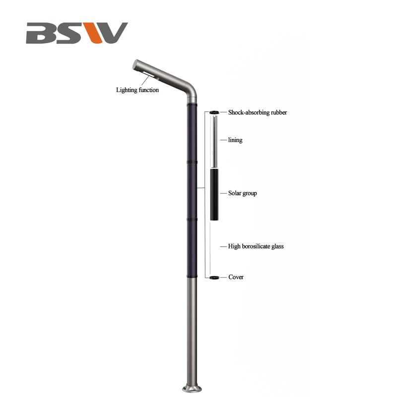 The SoarVolt All-in-one Smart Solar Street Light Pole
